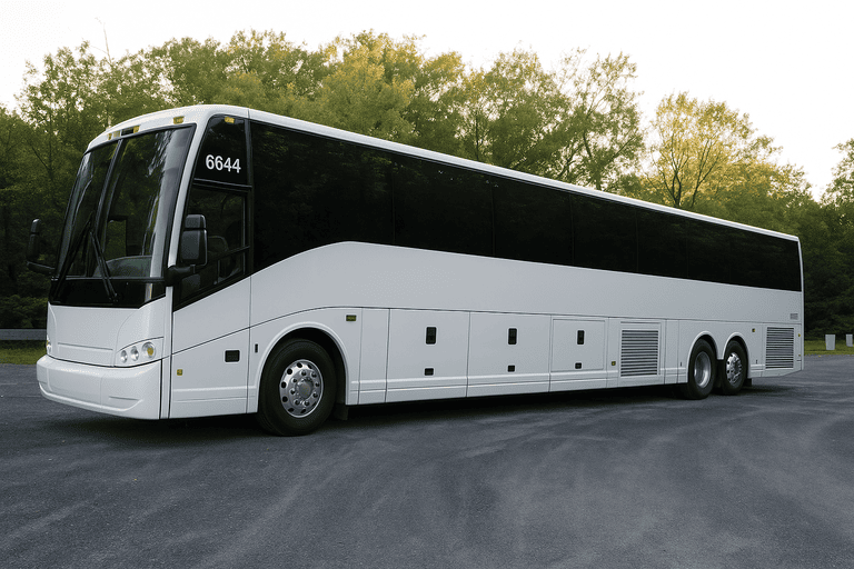 exterior of Indianapolis Coach Bus Service coach bus